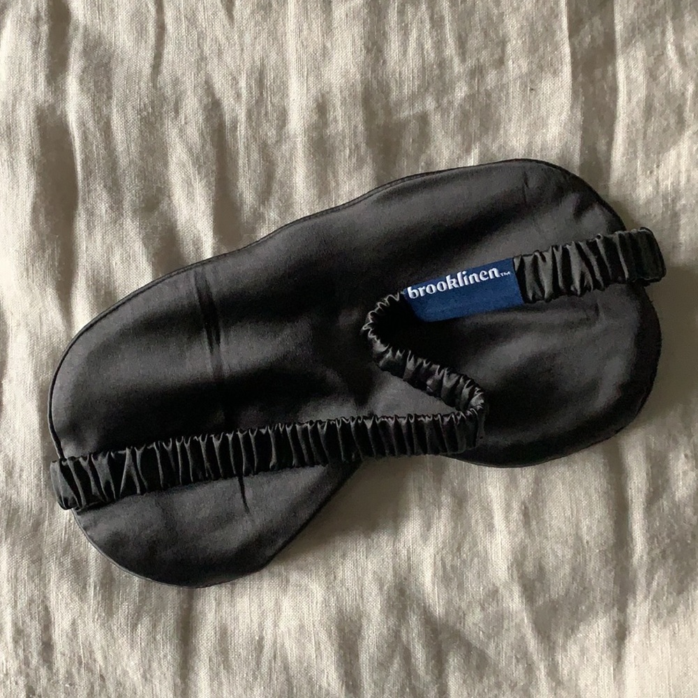 Brand New Brooklinen Gray Silk Face Mask
